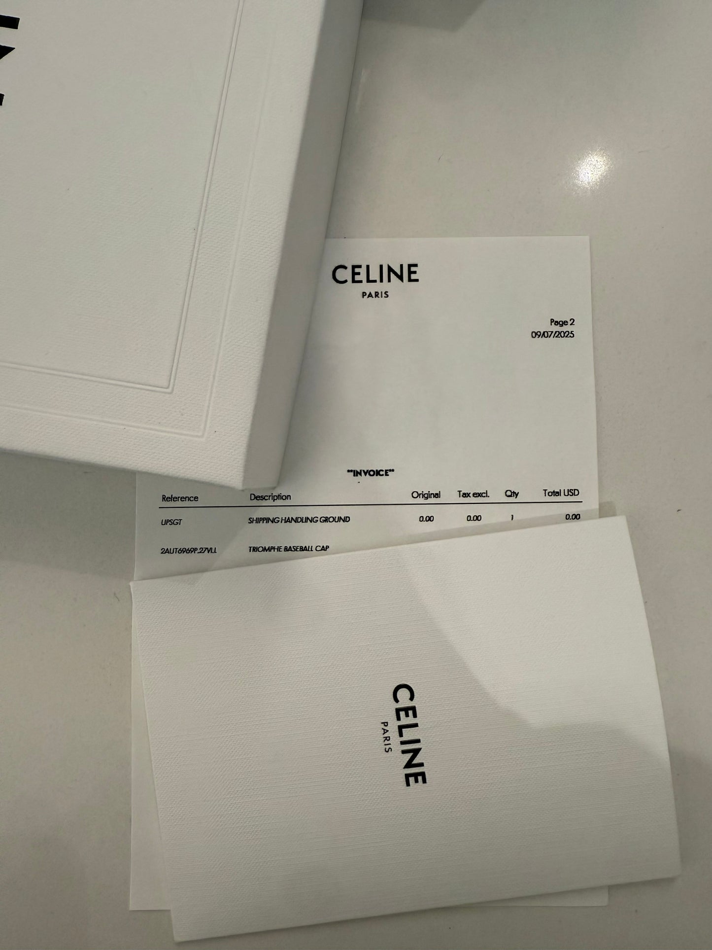 Celine Triomphe Adjustable Baseball Cap in Cotton Rouge Vif (Red) Size M