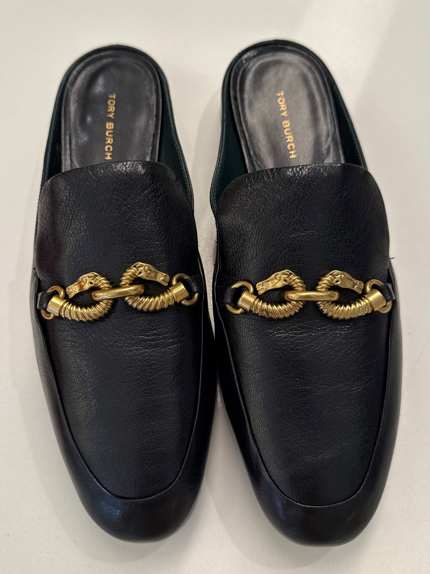 Tory Burch Jessa Backless Loafers Perfect Black 8M