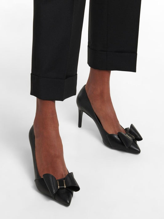 Salvatore Ferragamo Women's Black Zoey 70 Leather Pumps, Only Size 6C, Retail $950