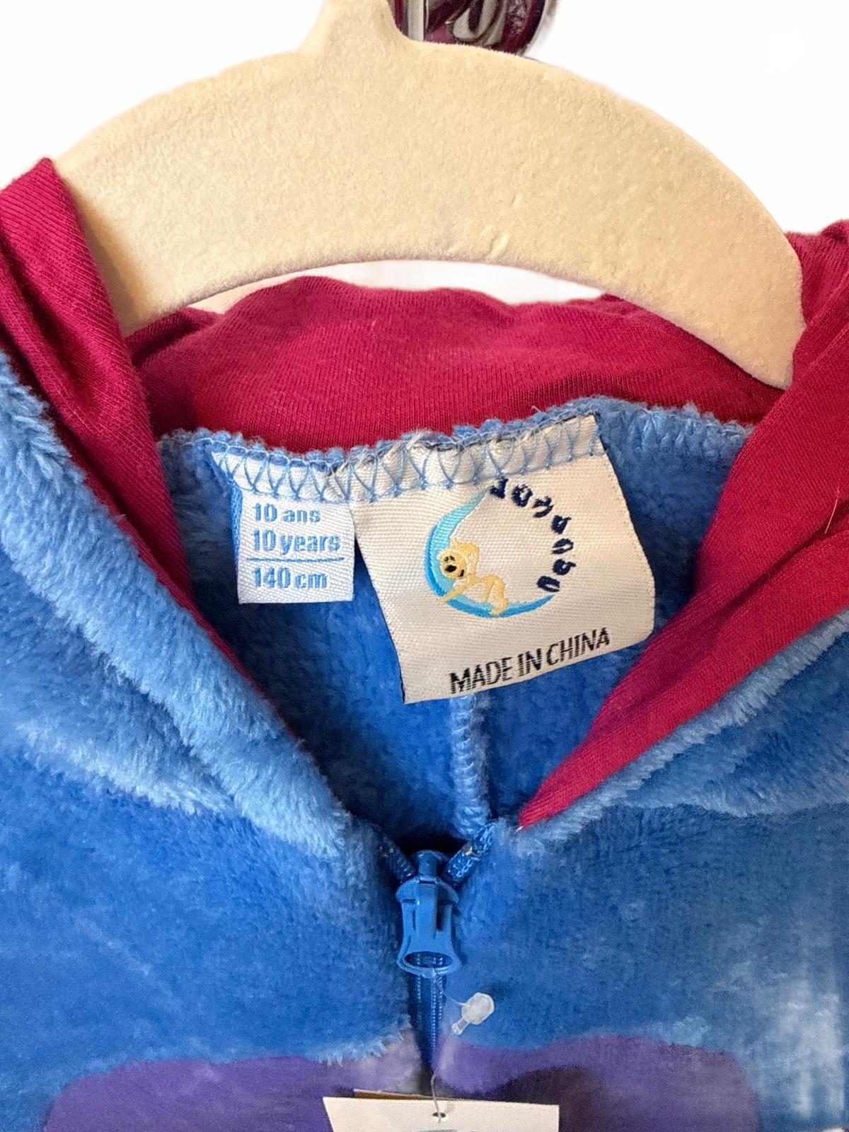 COSUSKET Disney Eeyore Kids Plush Hooded Halloween Costume Onesie Size 10 NWT