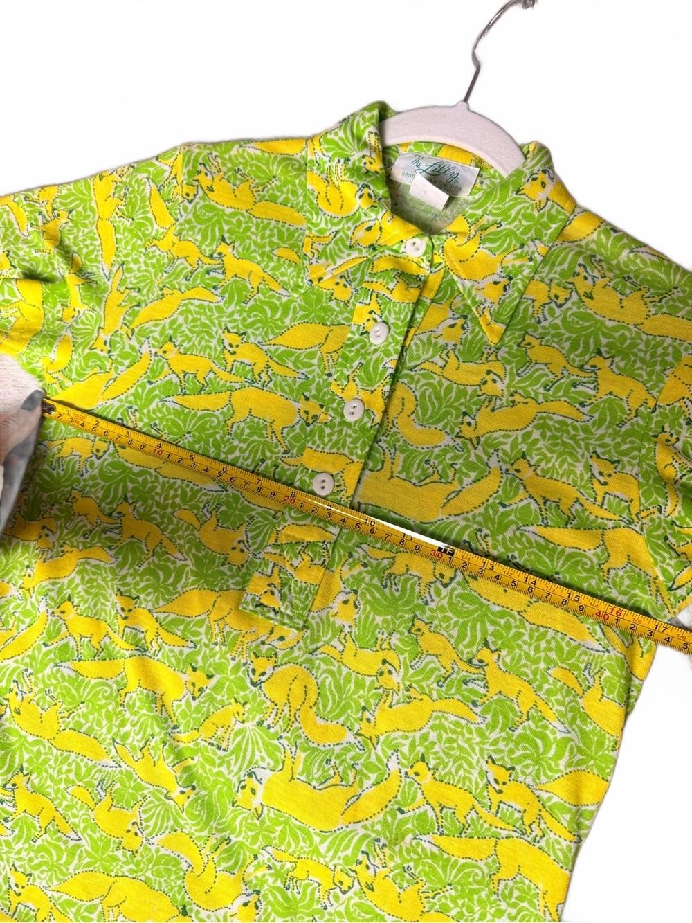 RARE 1960s Lilly Pulitzer The Lilly Fox Print Maxi Dress Vintage Mod Pop Art M