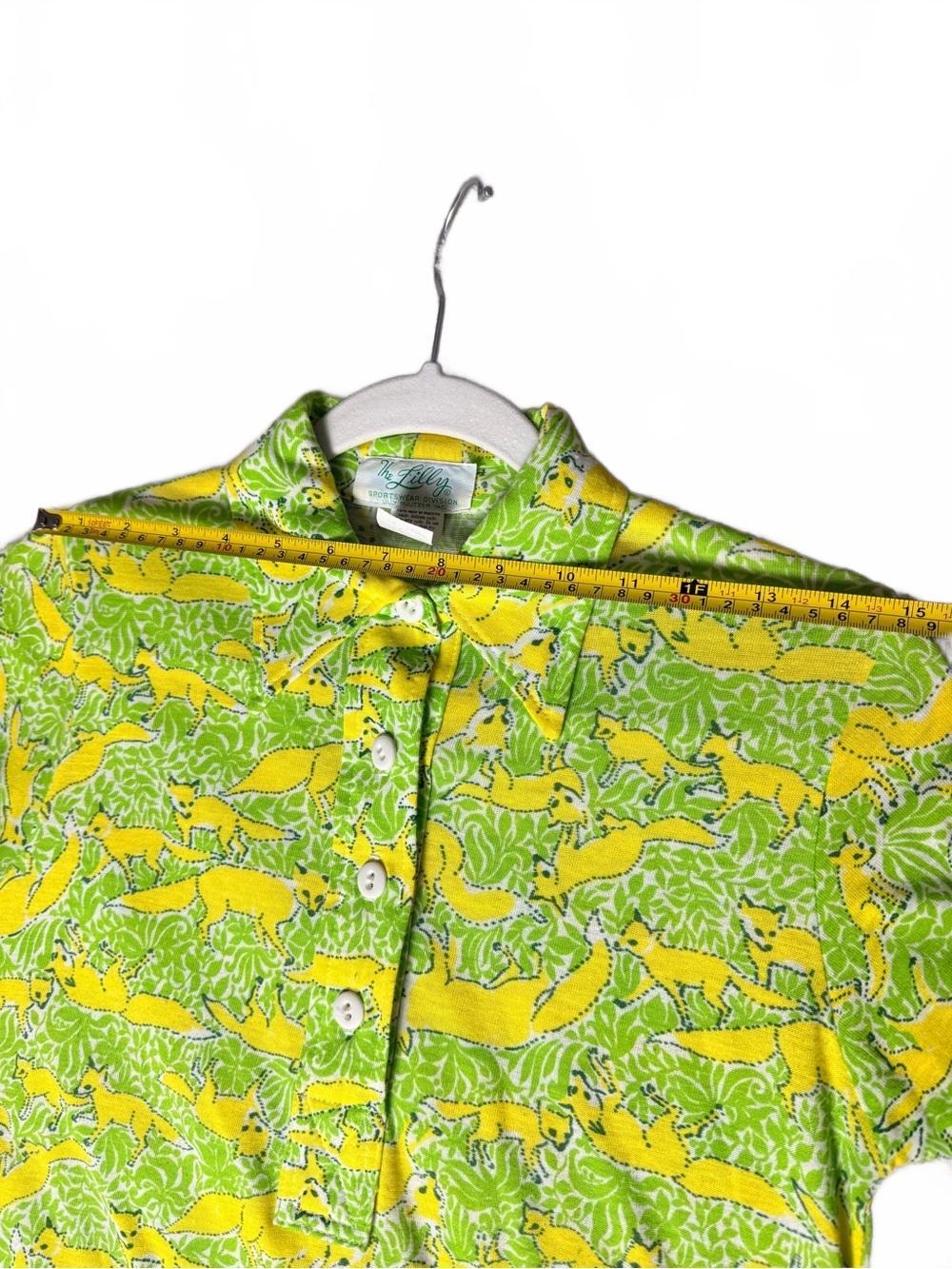 RARE 1960s Lilly Pulitzer The Lilly Fox Print Maxi Dress Vintage Mod Pop Art M