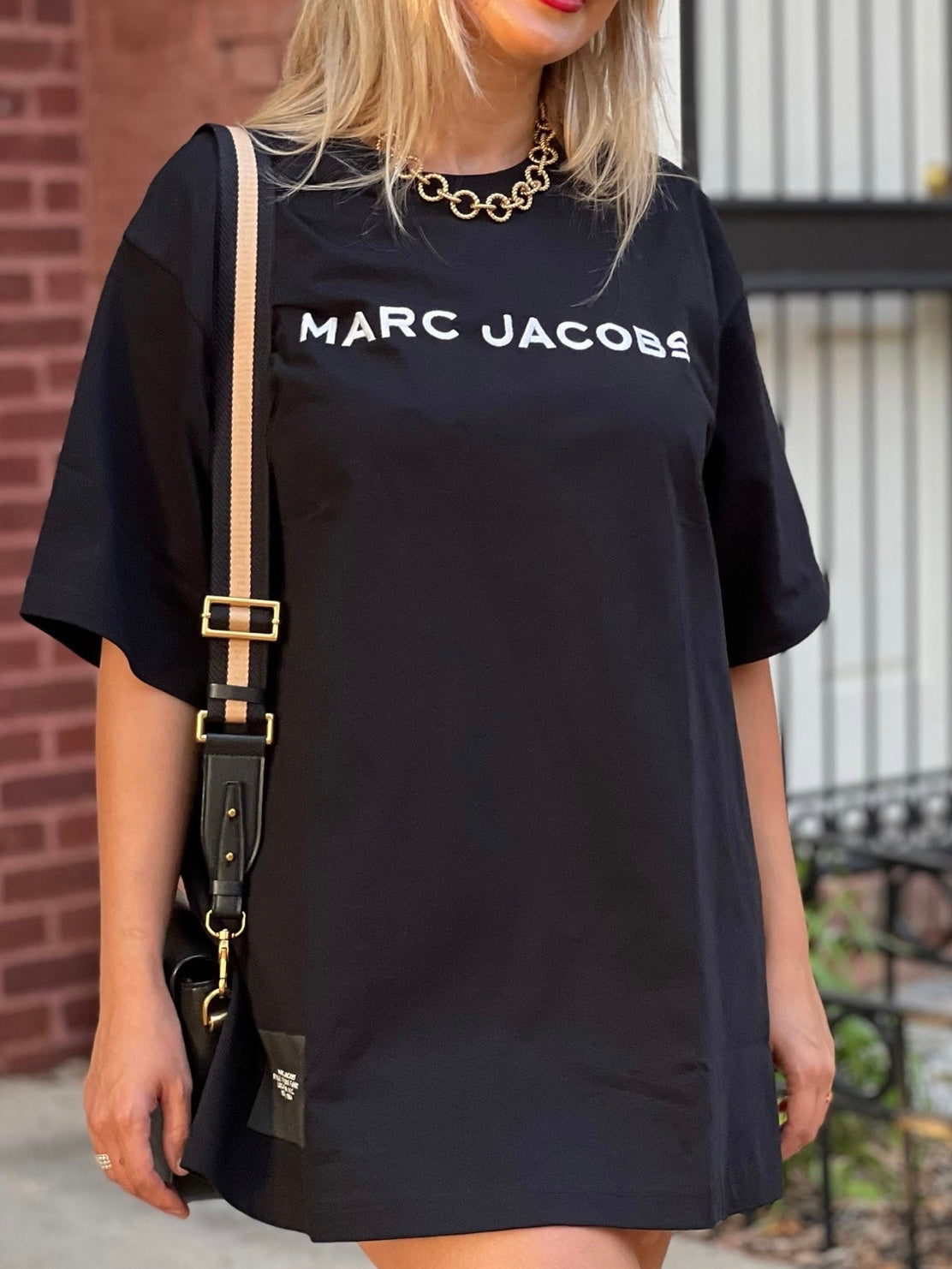 MARC JACOBS The Big T-Shirt Oversized, Black, 1 SIZE