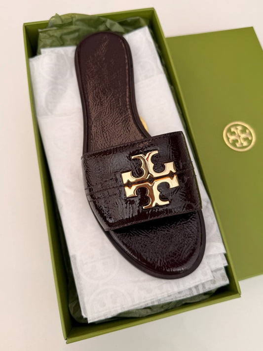 Tory Burch Everly Slide Sandals, Agnello Size 7.5 LAST PAIR | NEW