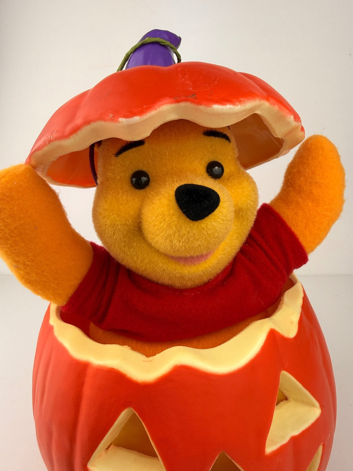Vintage 1998 Telco Disney Winnie the Pooh Animated Halloween Pumpkin Untested