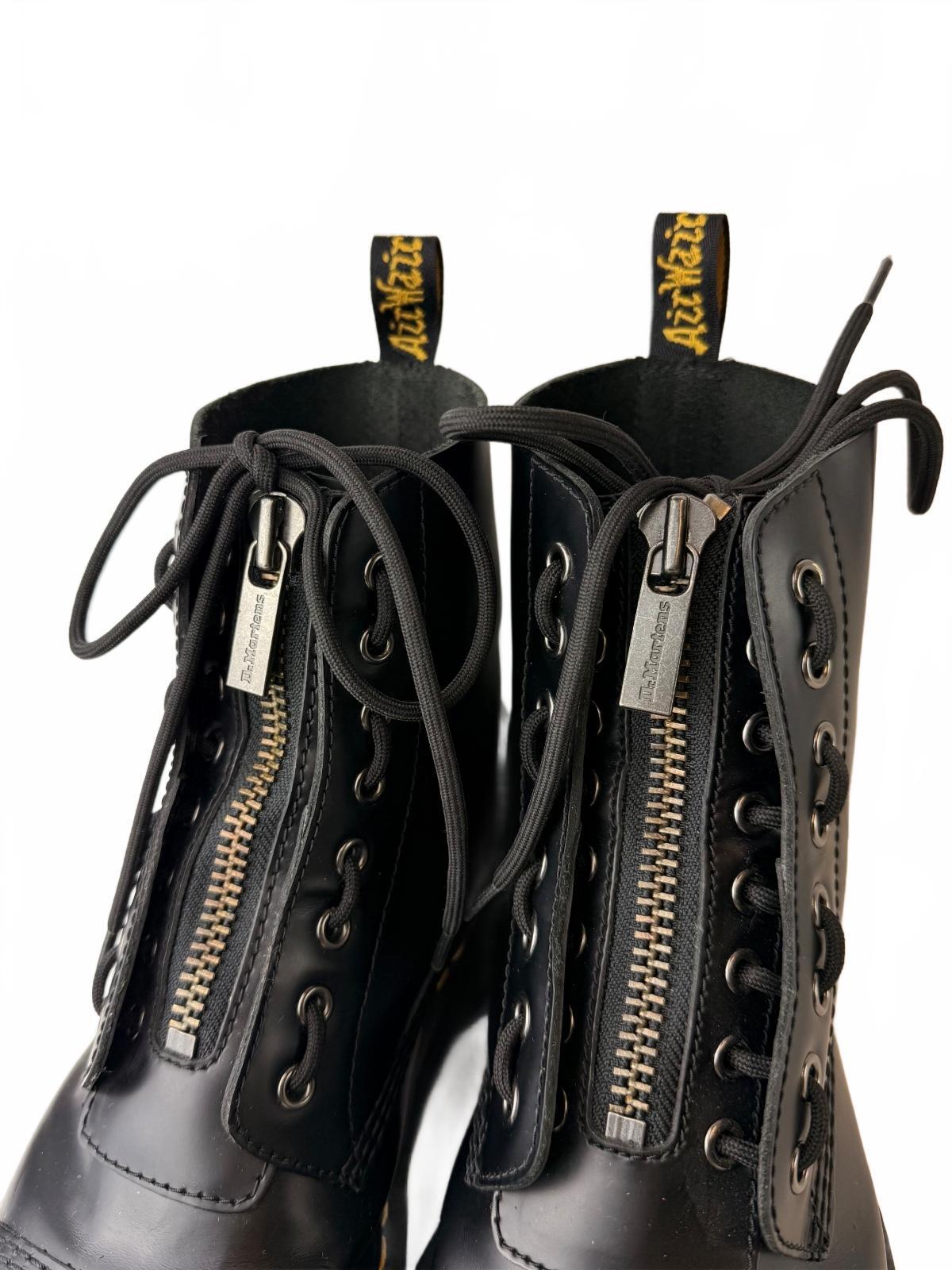 Dr. Martens Sinclair Leather Platform Boots in Black, Size 11