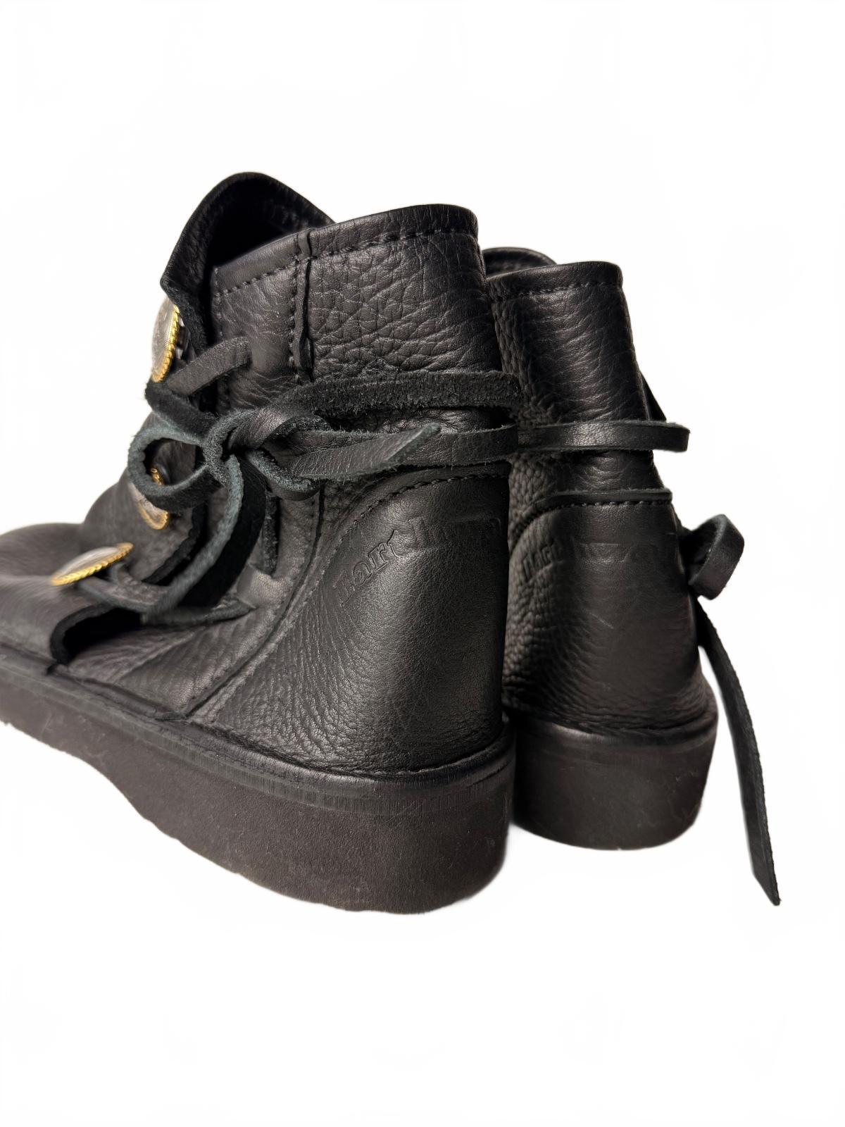 Earthwalkers Handmade Leather Moccasin Ankle Boots Black Womens 8 USA Rare