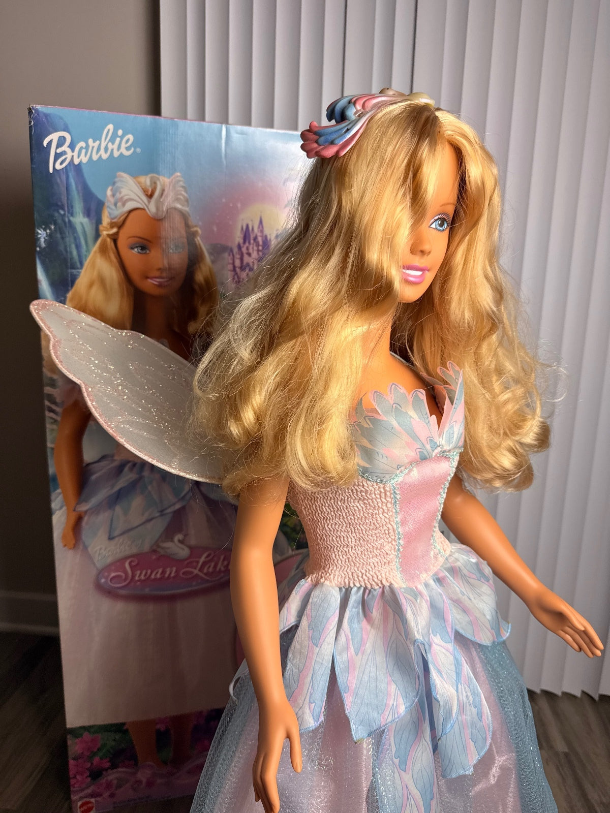 Rare Barbie Mattel My Size Swan Lake Odette 36” Giant Doll w/ Original Box PRE-OWNED