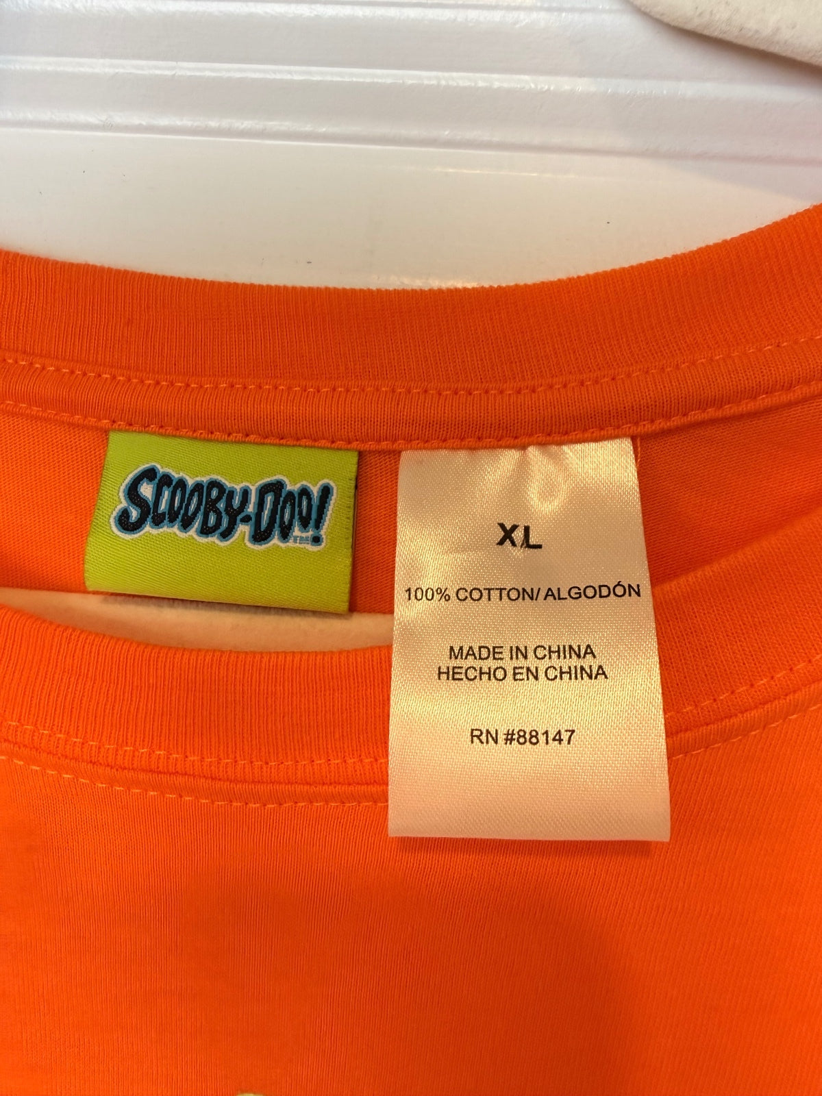 Scooby-Doo Halloween Boo Orange Graphic T-Shirt Men’s XL Brand New NWT