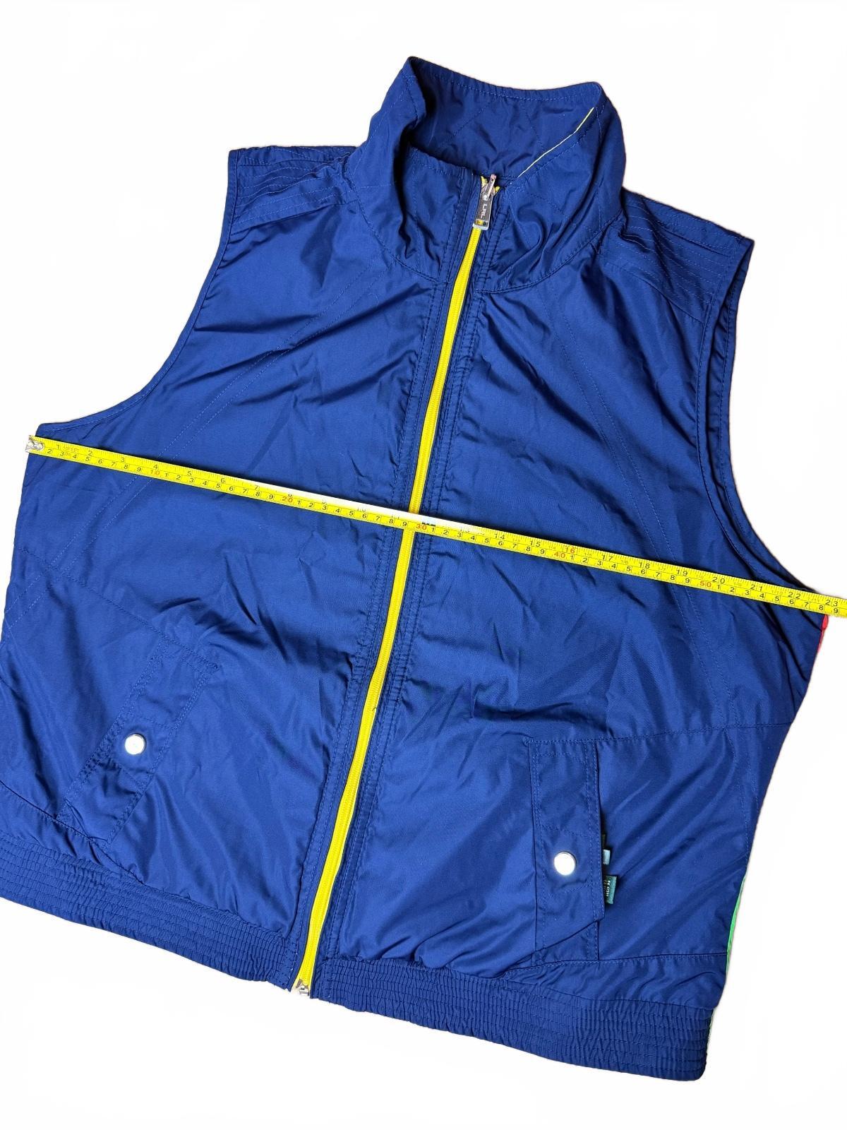 Lauren Ralph Lauren Women’s XL Reversible Colorblock Nautical Zip Vest LRL PRE-OWNED