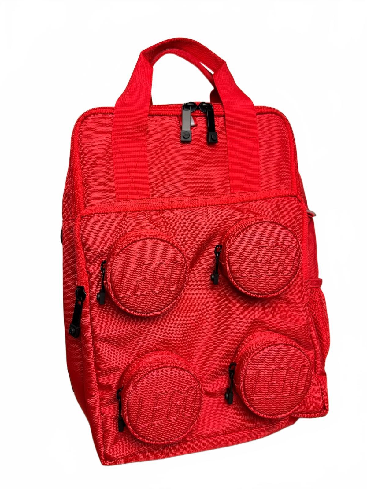 LEGO Brick 2x2 Red Backpack School Bag – New Without Tags Never Used