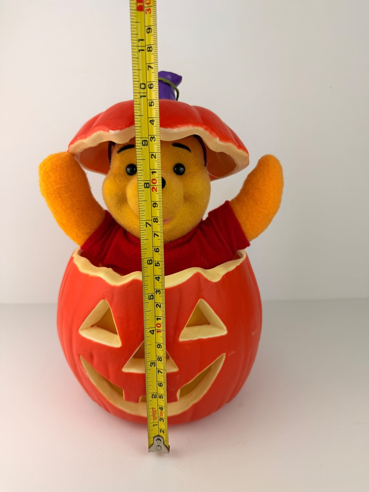 Vintage 1998 Telco Disney Winnie the Pooh Animated Halloween Pumpkin Untested