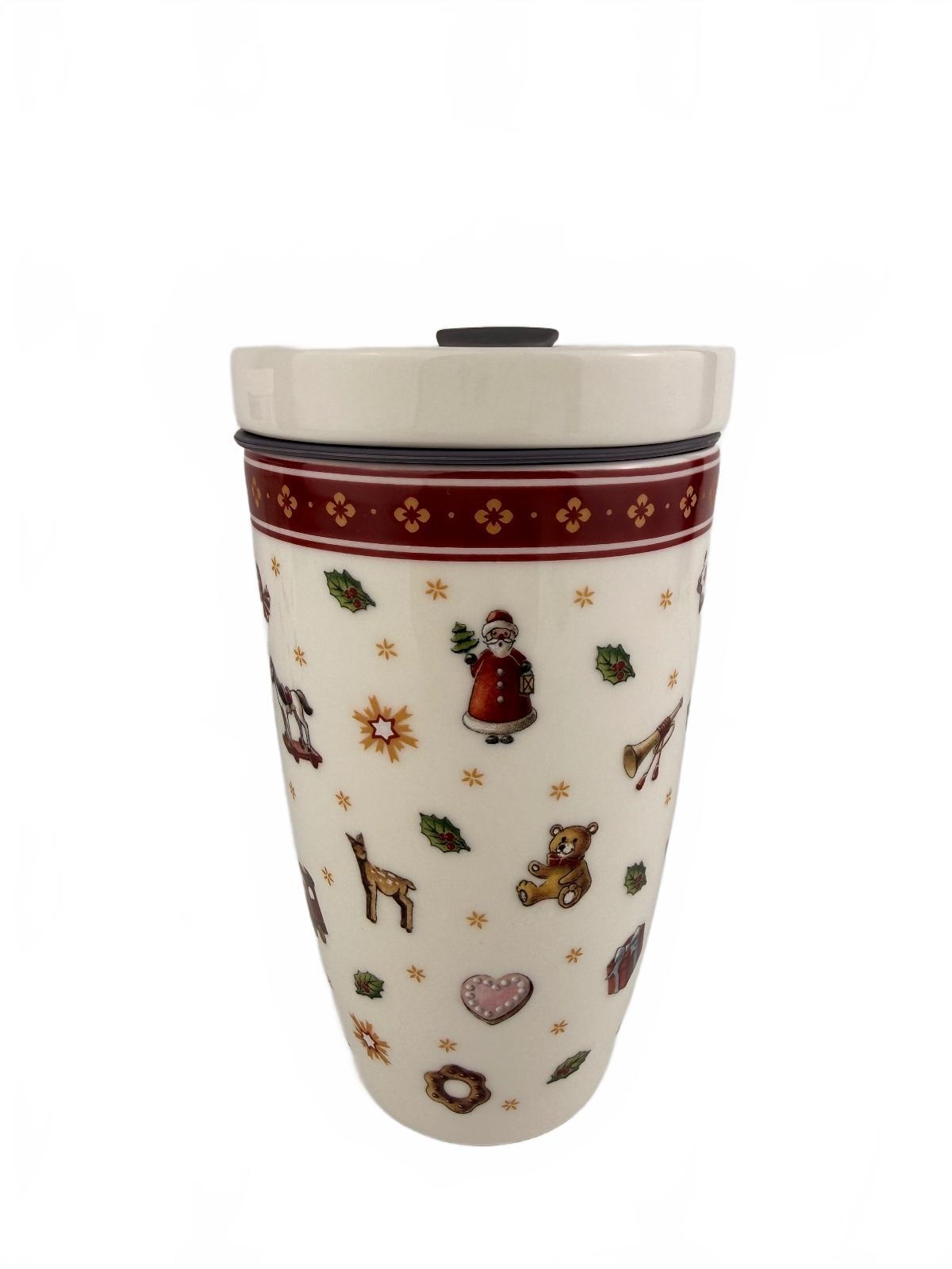 Villeroy & Boch Christmas Coffee To Go Mugs Set of 2 New Holiday Porcelain NEW