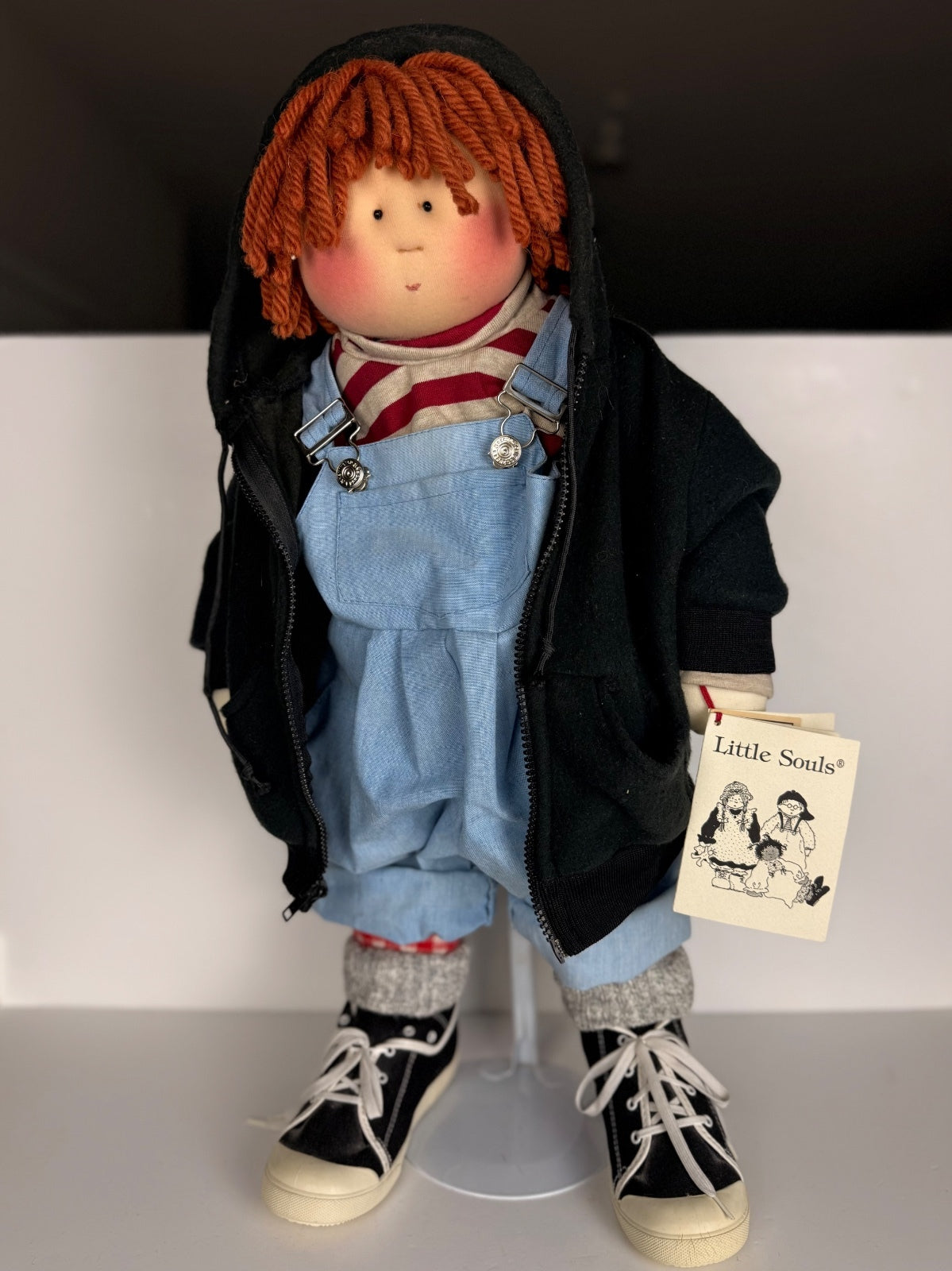 Vintage Little Souls Andrew Doll #45/500 Gretchen Wilson Handmade COA With Stand PRE-OWNED