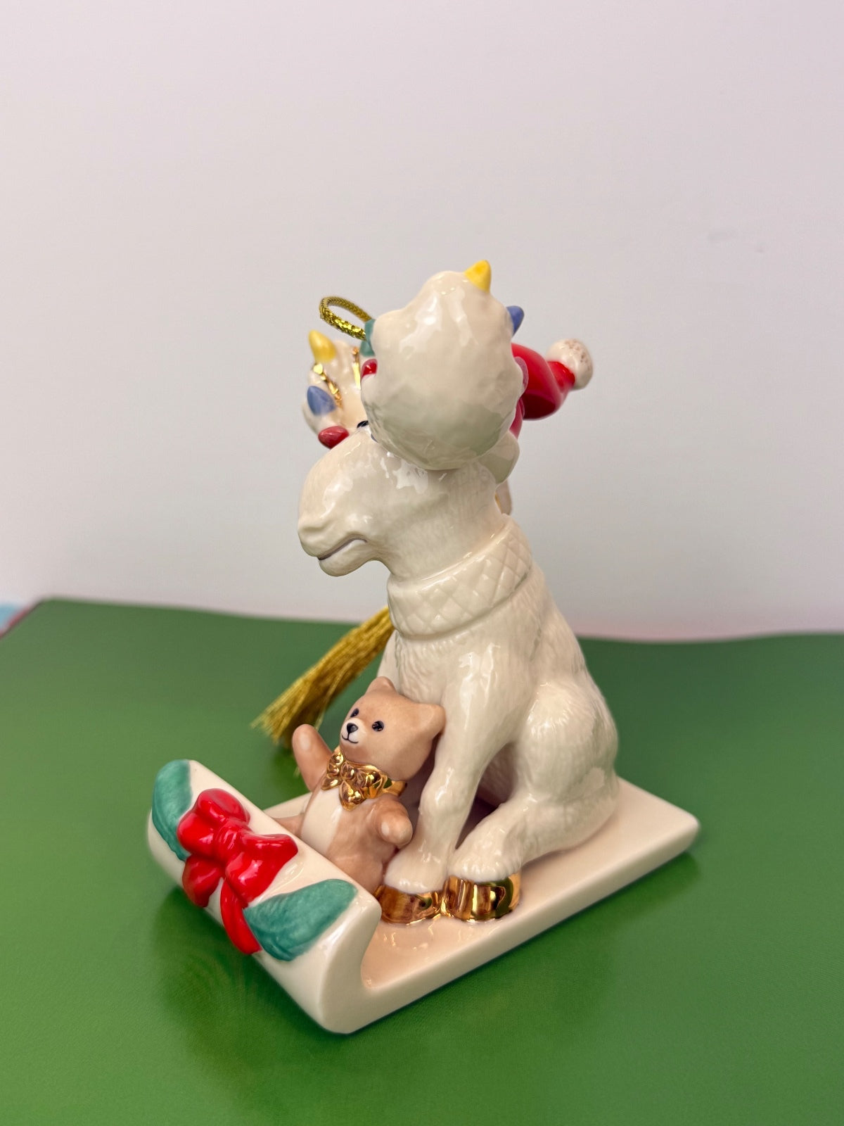 Lenox 2011 Merry Moosecapades Annual Christmas Ornament Porcelain Moose NWOB