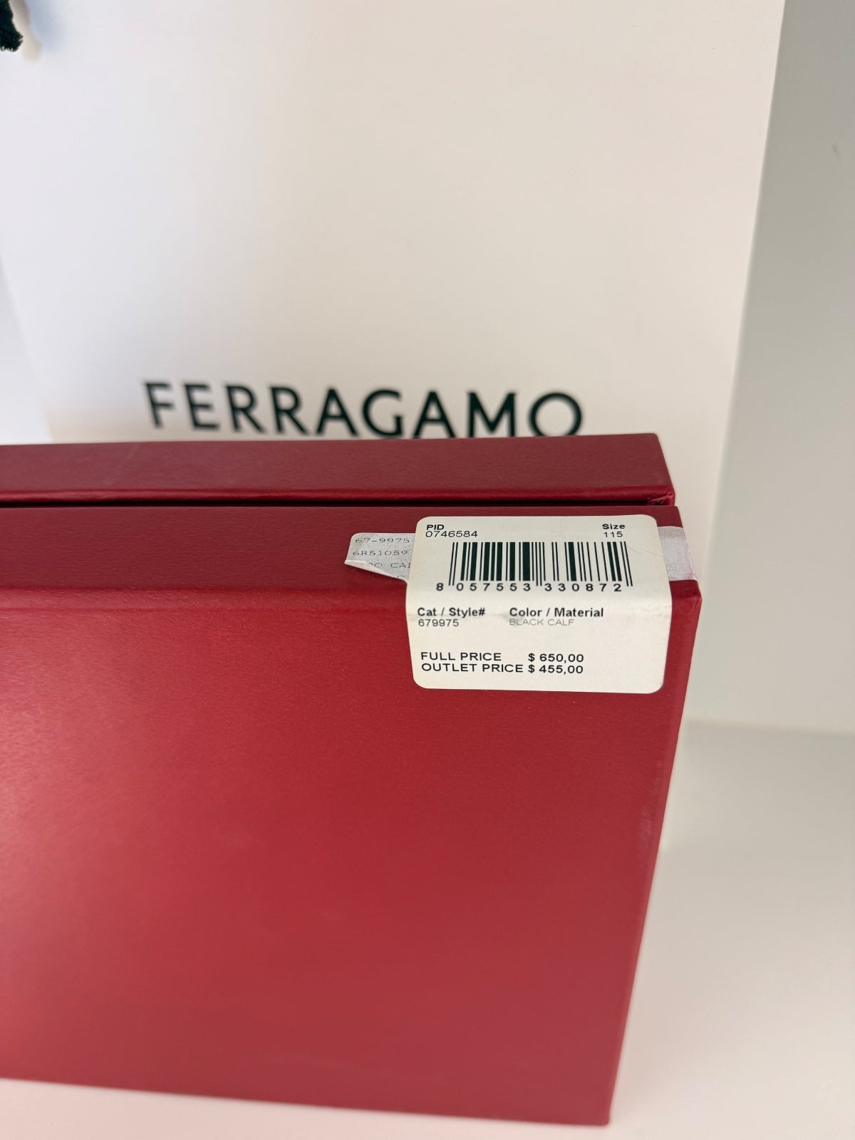 Ferragamo Men’s Reversible Leather Belt Gift Set Black Navy Adjustable Size 115 NWT FULL SET