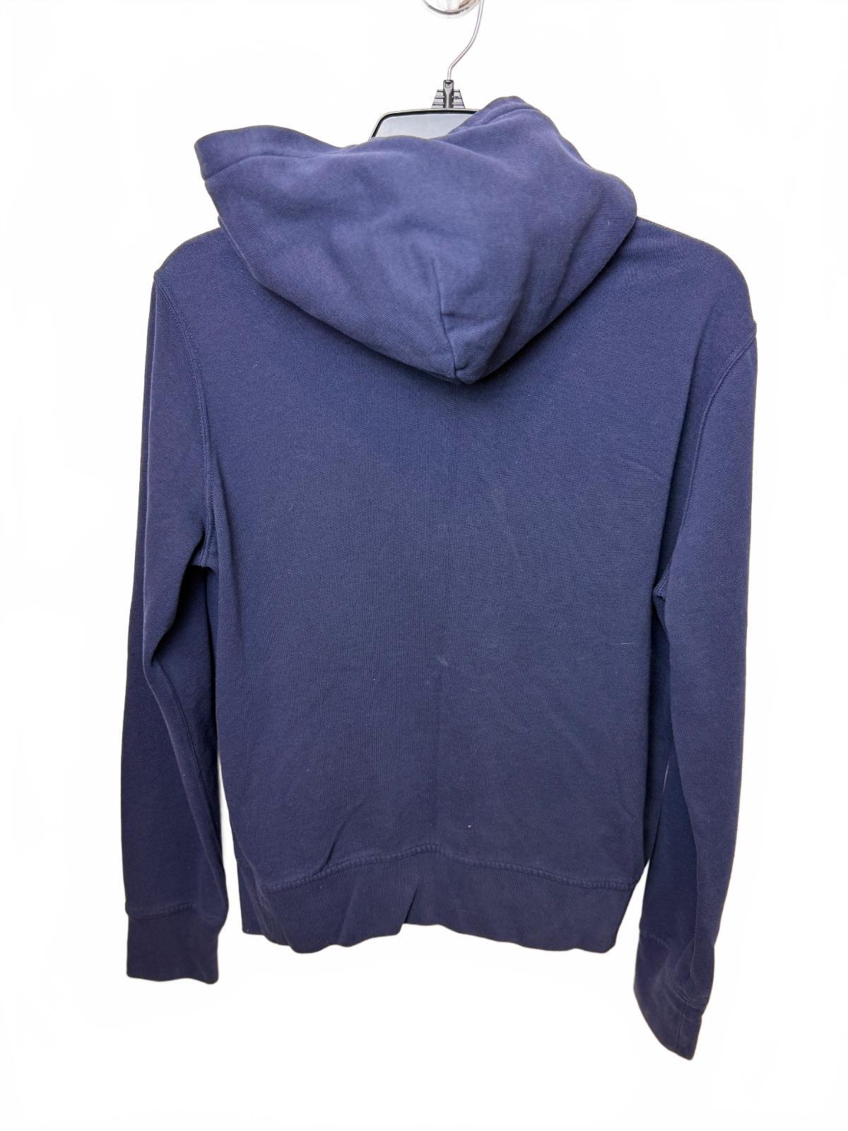 Polo Ralph Lauren Women's M Blue Big Logo Pullover Hoodie Sweatshirt PRE-OWNED