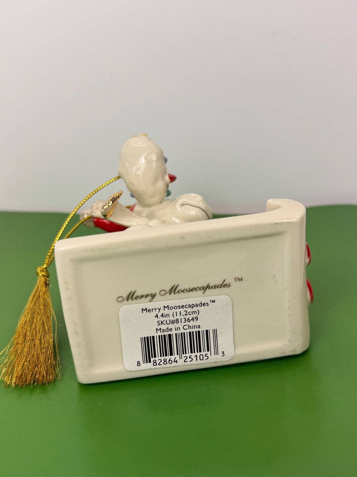 Lenox 2011 Merry Moosecapades Annual Christmas Ornament Porcelain Moose NWOB