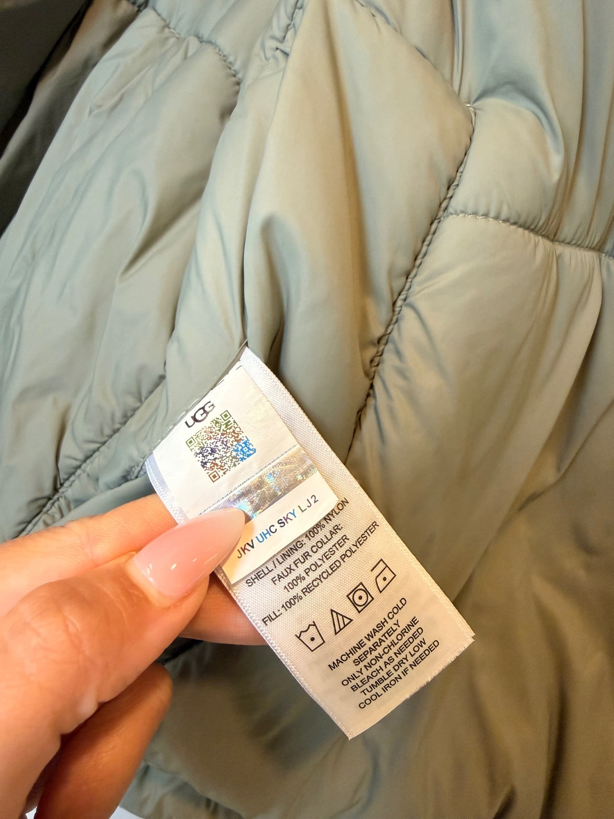 UGG Kristian Unisex 4-Way Reversible Puffer Jacket Vest S/M Moss Green Pecan PRE-OWNED