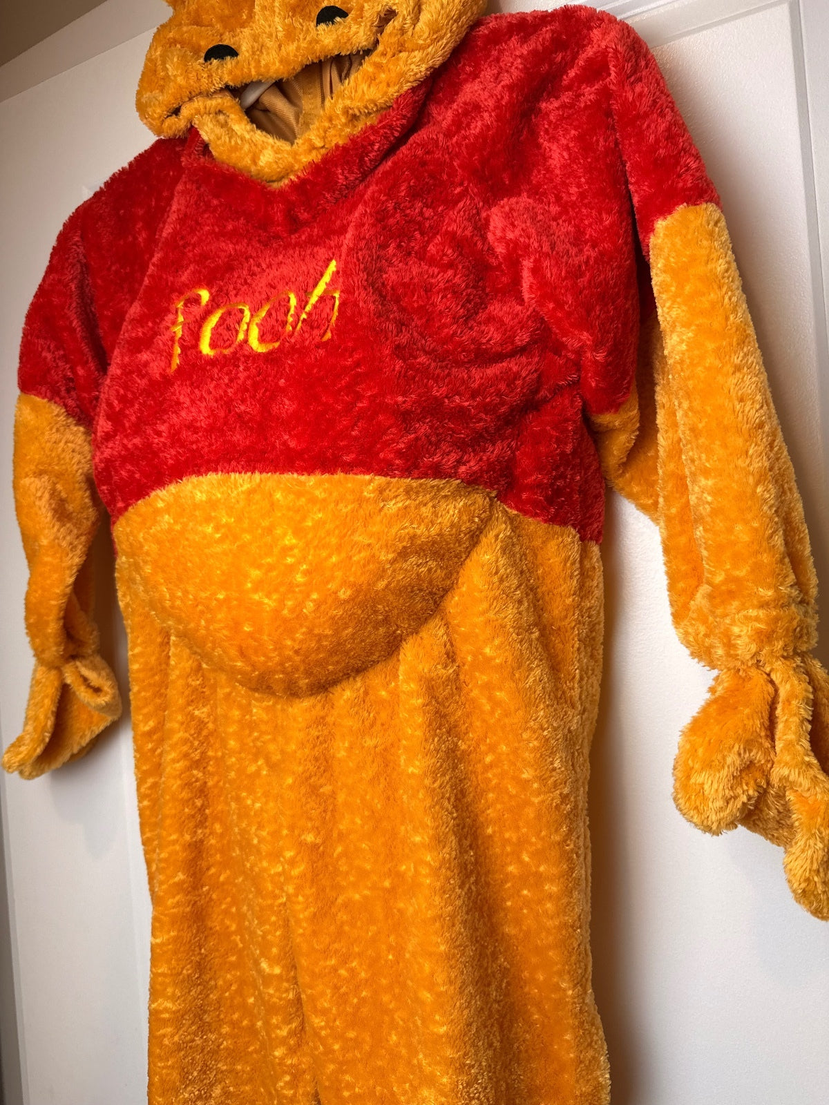 Disney Winnie the Pooh Kids Plush Halloween Costume Hooded One Piece Size S