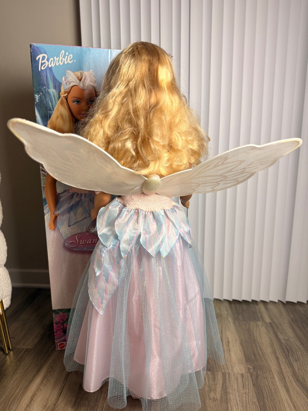 Rare Barbie Mattel My Size Swan Lake Odette 36” Giant Doll w/ Original Box PRE-OWNED