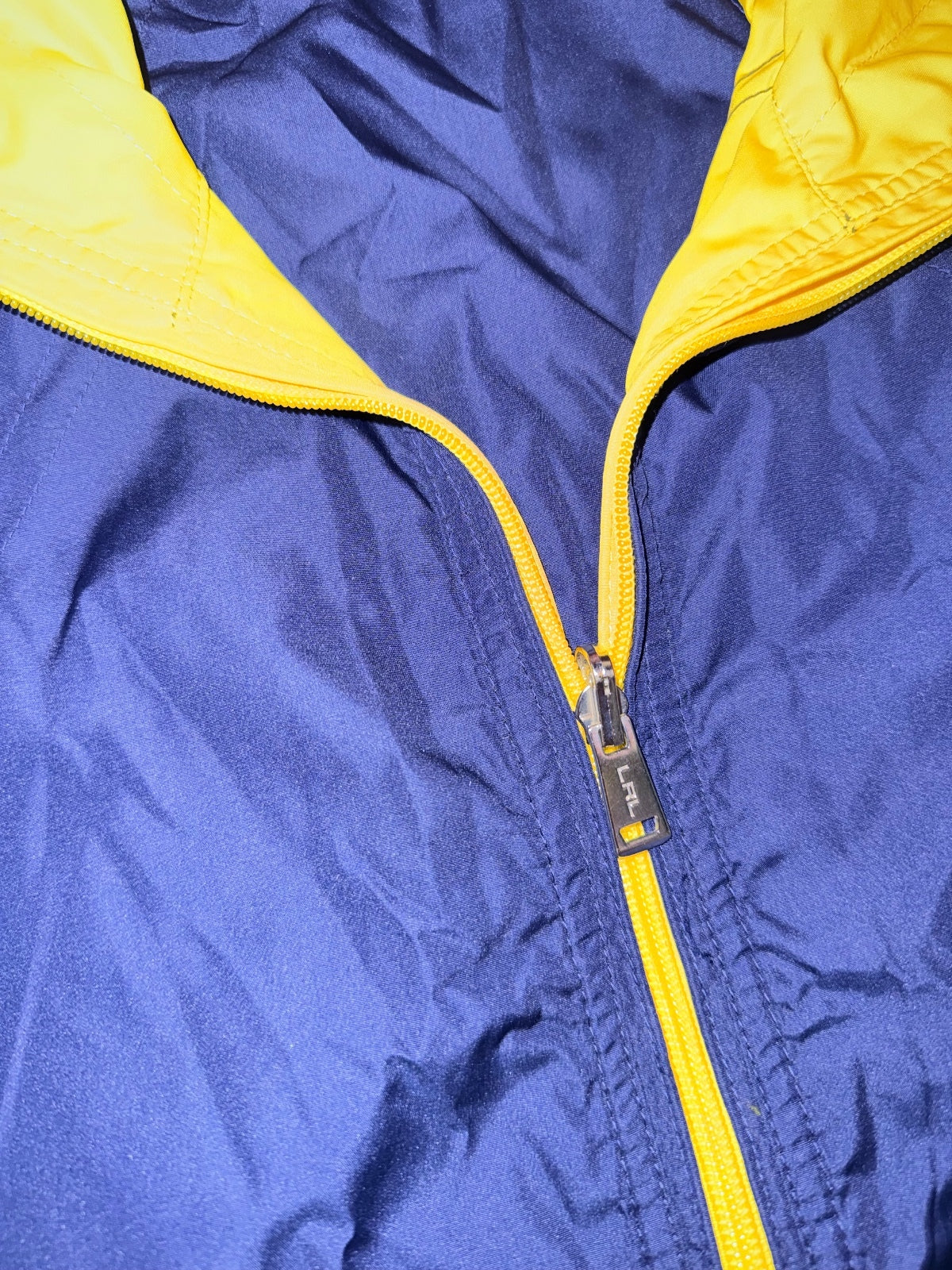 Lauren Ralph Lauren Women’s XL Reversible Colorblock Nautical Zip Vest LRL PRE-OWNED