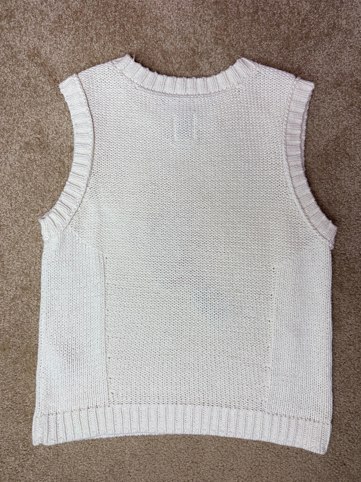Anthropologie Maeve Linen Blend Popsicle Icon Sleeveless Sweater Tank Top Size S NWOT