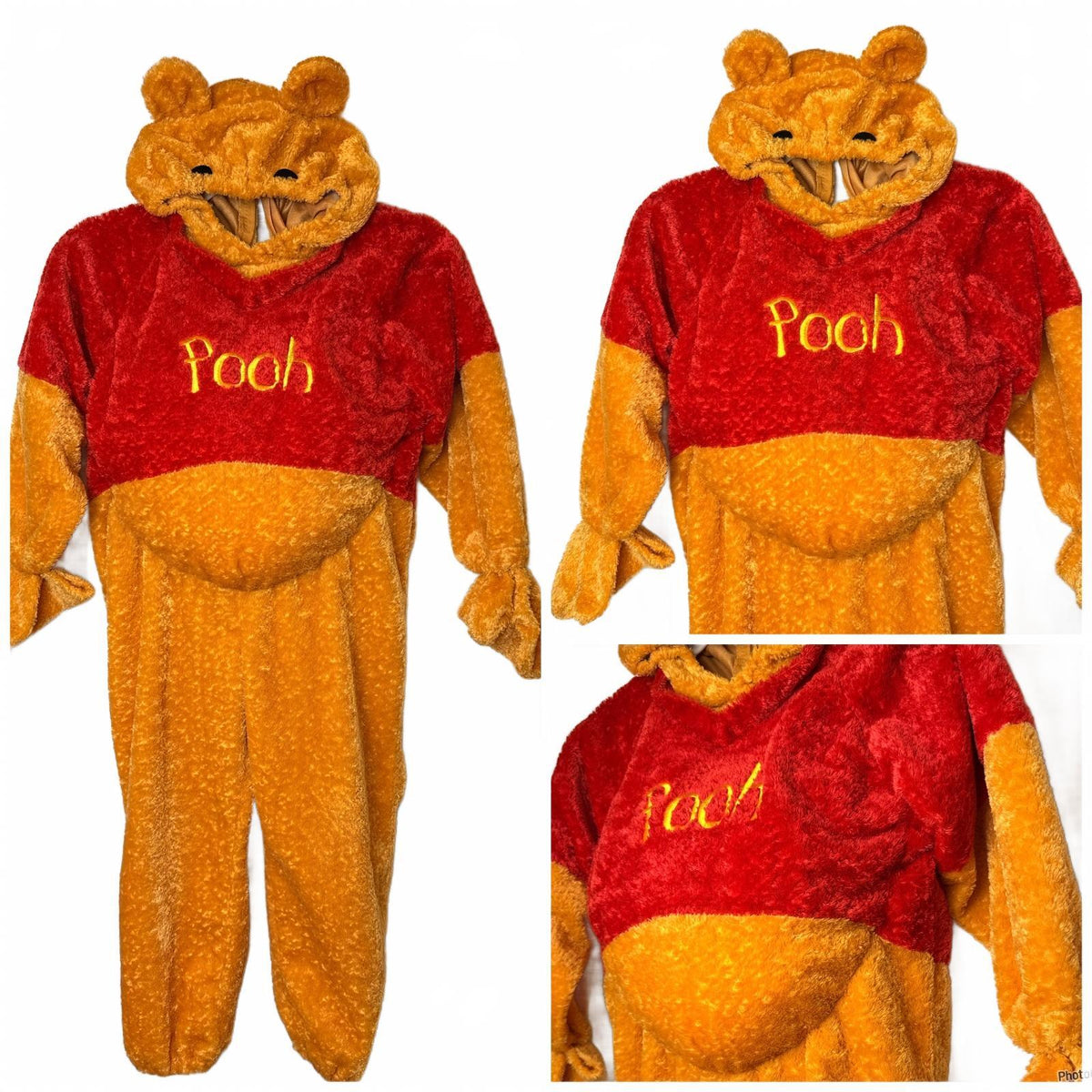 Disney Winnie the Pooh Kids Plush Halloween Costume Hooded One Piece Size S