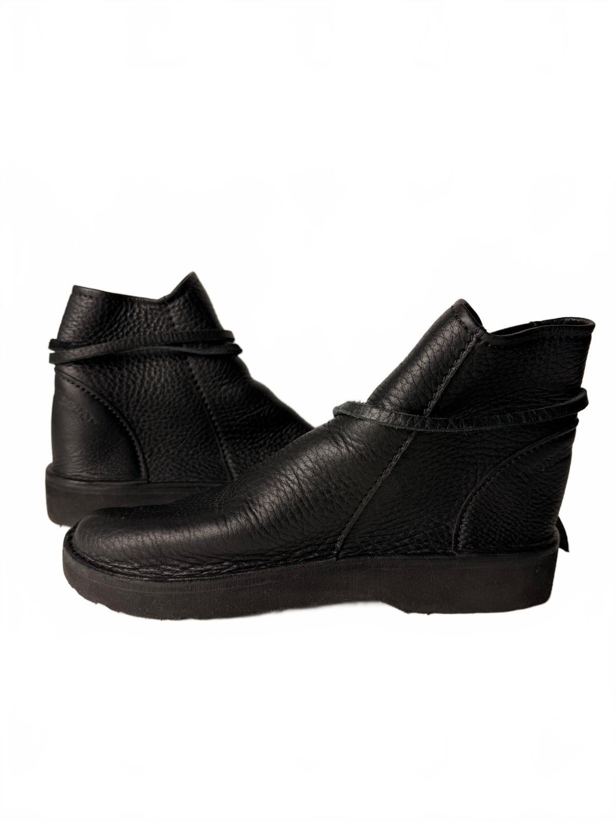 Earthwalkers Handmade Leather Moccasin Ankle Boots Black Womens 8 USA Rare