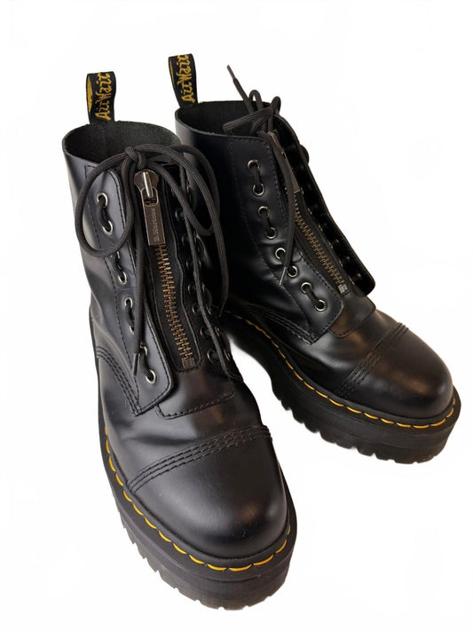 Dr. Martens Sinclair Leather Platform Boots in Black, Size 11 PRE-LOVED