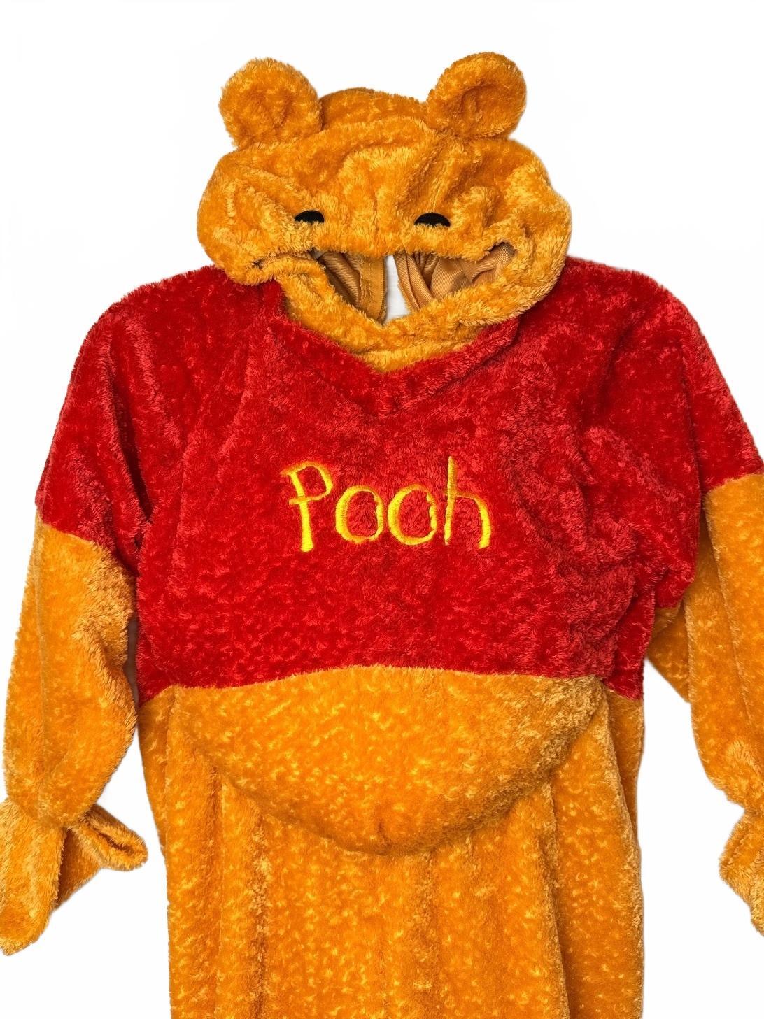 Disney Winnie the Pooh Kids Plush Halloween Costume Hooded One Piece Size S