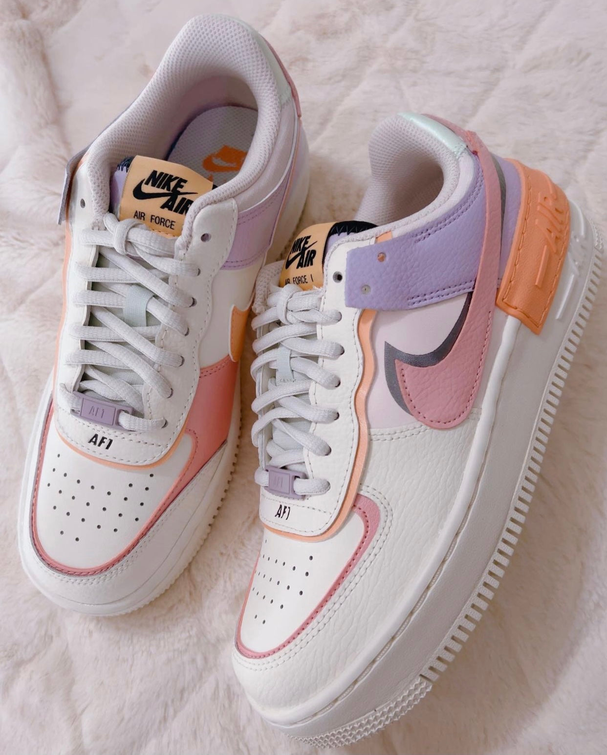 Nike Air Force 1 Shadow Women’s Sneakers Sail/Pink Glaze, Size 8