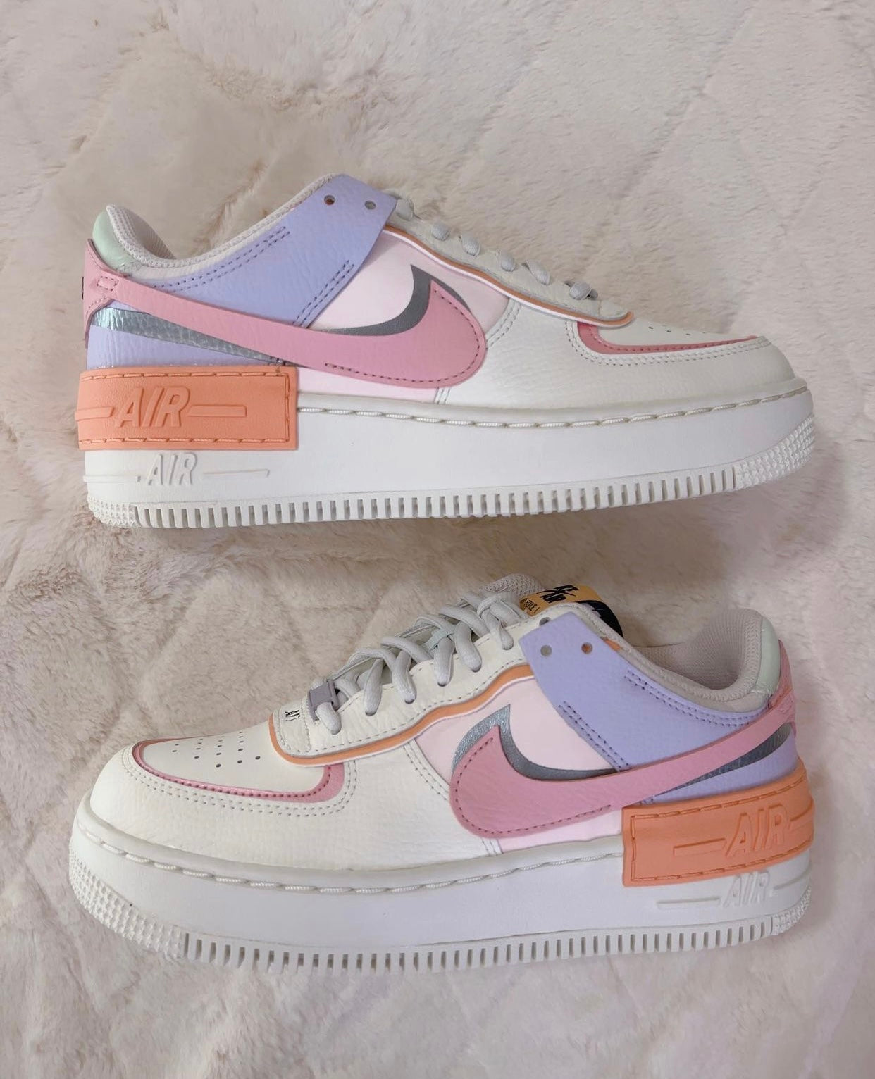 Nike Air Force 1 Shadow Women’s Sneakers Sail/Pink Glaze, Size 8