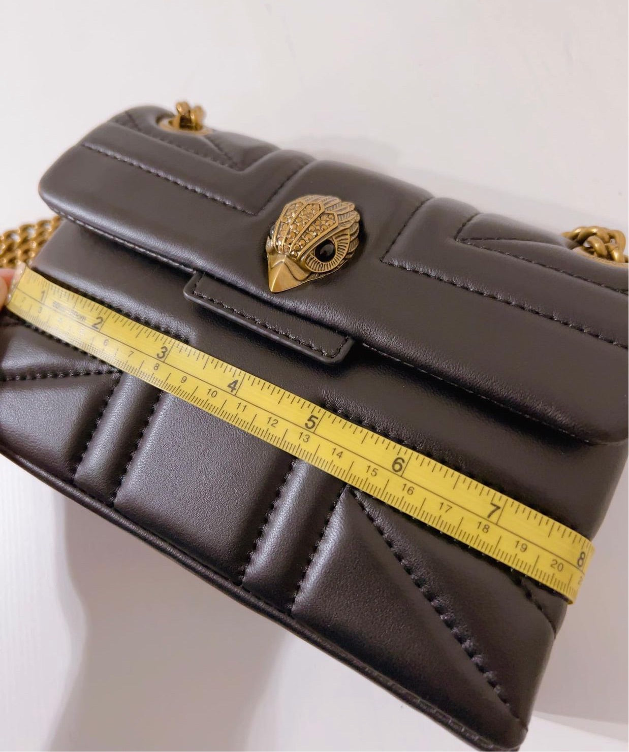 Kurt Geiger Leather Mini Kensington Bag, Black