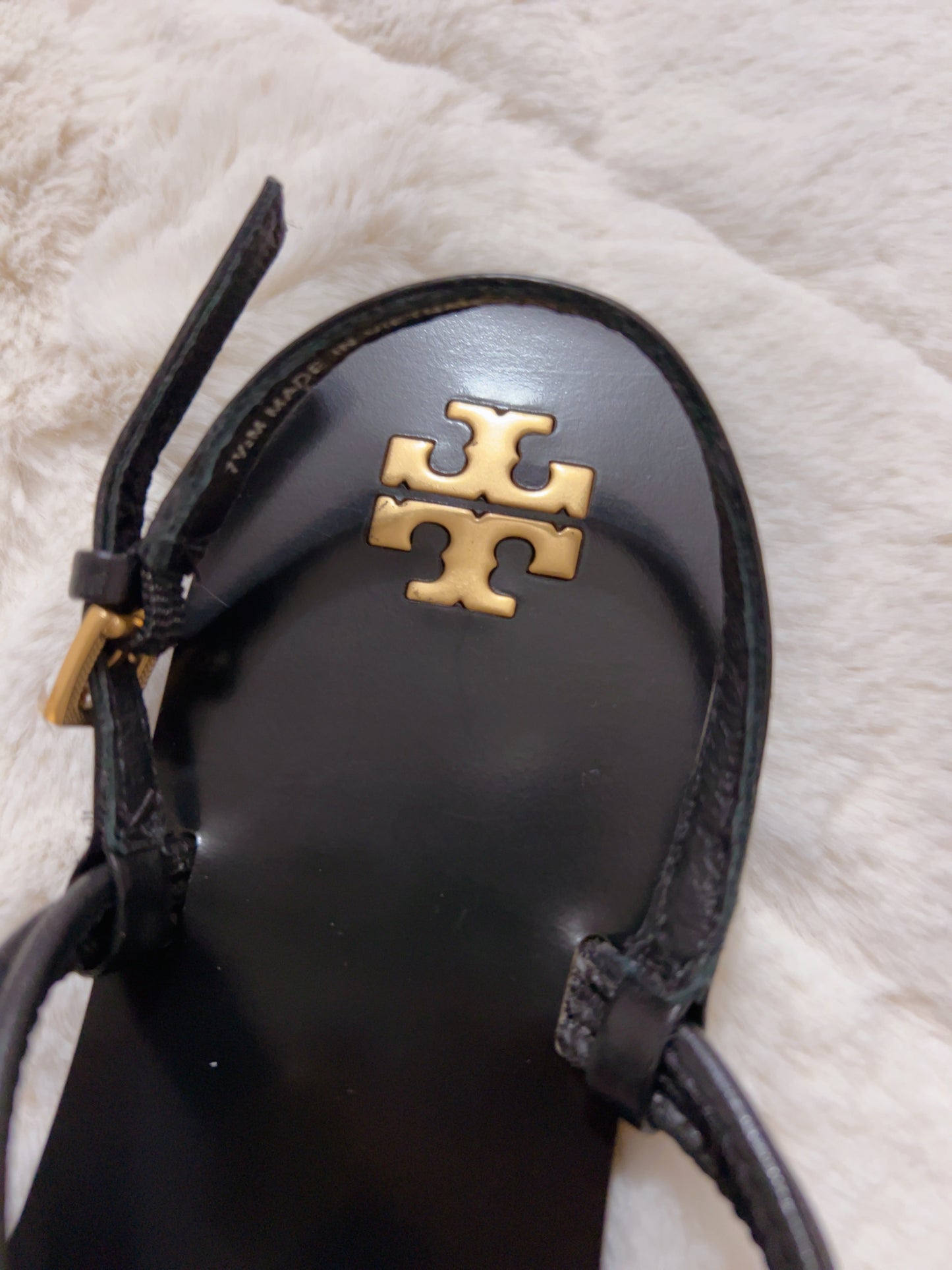 Tory Burch Capri Multi Strap Sandal, Black, Size 7.5